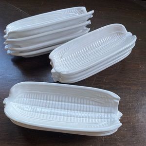 Set of 11 Bordallo Pinheiro Corn on the Cob Dishes